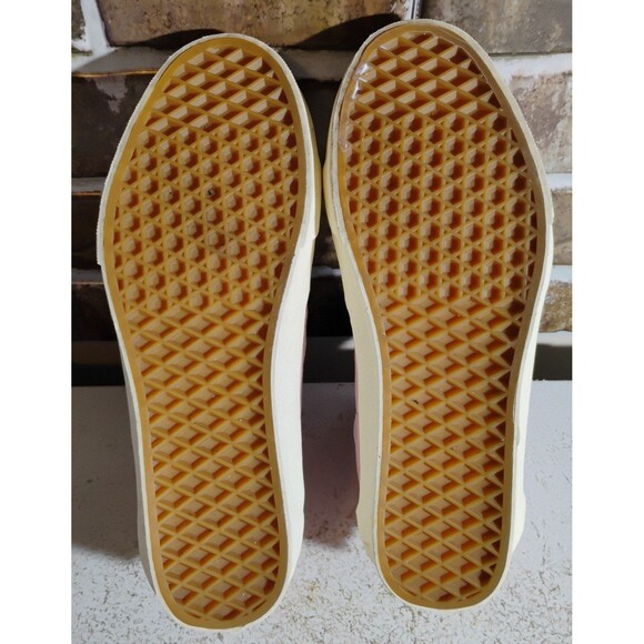 Vans Pink Embroidered Hemp Eco Theory SK8 High Top Sneakers Size 8.5 - Picture 8 of 12